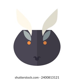 Abstract vector animal icon on white background