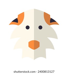 Abstract vector animal icon on white background