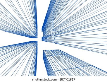 abstract vector architecture buildings
