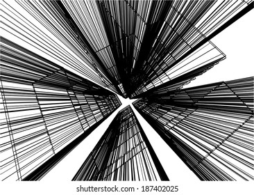 abstract vector architecture buildings