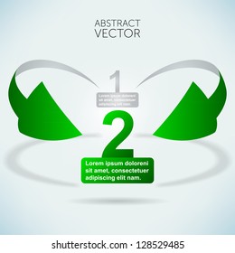 Abstract vector arrow