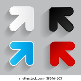 Abstract Vector Arrow Icon Template.  EPS10
