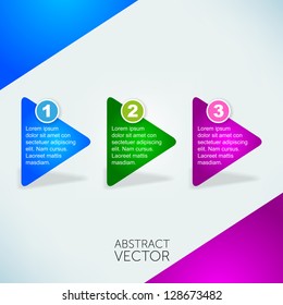 Abstract vector arrows