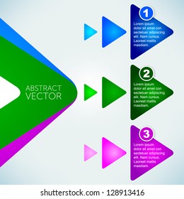 Abstract vector arrows