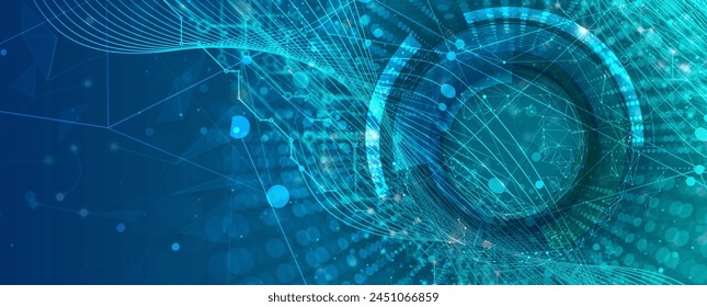 Abstract vector art background. Futuristic technology style. Elegant background for business tech presentations.