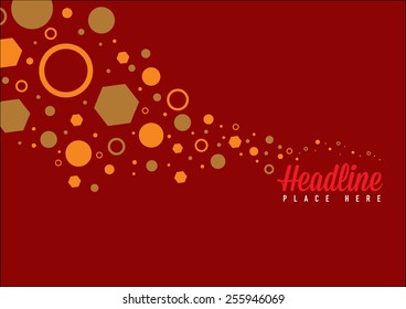 Abstract vector art background/Brochure cover design/Geometrical texture/Graphic motion pattern/Festive and celebration greetings template