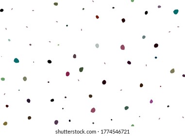 Abstract Vector Art. Black Random Spot Confetti. Blue Bright Explosion Spray. Small Pattern Baby Bubble. Rainbow Happy Color Background. Seamless Fashion Blob. Seamless Eps Dot Pattern. Polka Dot.