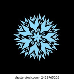 Abstract vector art flower illustration