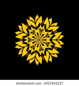 Abstrakte Vektorgrafik-Blumengrafik