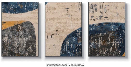 Abstract vector art in grey and gold. Artistic image for creative, design projects: carpet, wallpaper, and wall art.