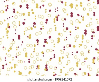 Abstract Vector Art. Seamless Graphic Spot. Abstract Ink Dot Splotch. Small Happy Color Background.  Bright Explosion Drawn. Random Spot Confetti. Rainbow Pattern Baby Summer. Polka Dot.