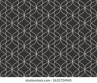 
Abstract vector art seamless pattern. Vintage victorian background. Geometric retro illustration.