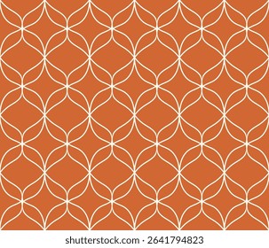 Abstract vector art seamless pattern. Vintage victorian background. Geometric retro illustration.