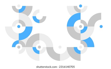 Abstrakter, Vektorgrafik-künstlerischer geometrischer Hintergrund, dynamischer Kunsthintergrund, Neo-Geometrie-Design, rhythmische Dekoration.