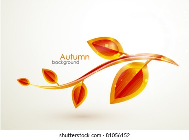 Abstract vector autumn background
