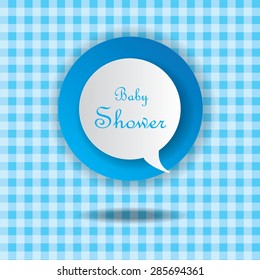 Abstract vector baby shower labels 