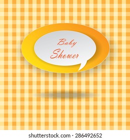 Abstract vector baby shower labels
