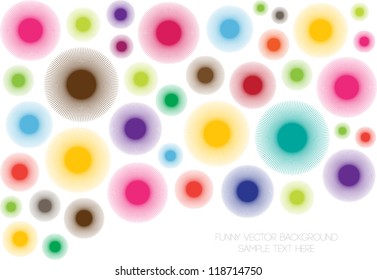 abstract vector backdrop design with symmetrical colorful shapes and place for your text isolated on white background