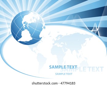 abstract vector backdrop of global connection with copy space