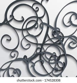 Abstract Vector Background 3D