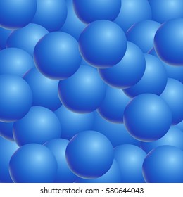 Abstract vector background with 3d balls. Spheric pattern. Vector illustration.