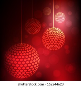 Abstract vector background. 3D dotted balls
