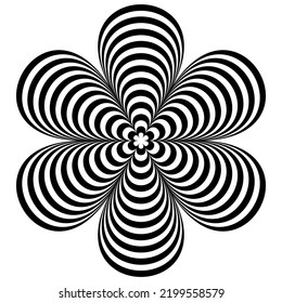 Abstract vector background, 3d floral