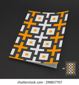 Fundo abstrato do vetor. A4 Business em Branco. Pode Ser Usado Para Publicidade, Marketing E Apresentação.