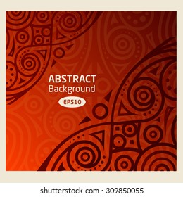 Abstract vector background african pattern