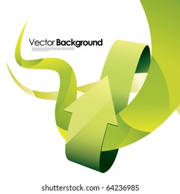 abstract vector background with arrow