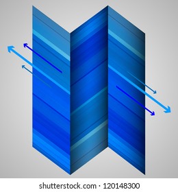 Abstract vector background with arrows
