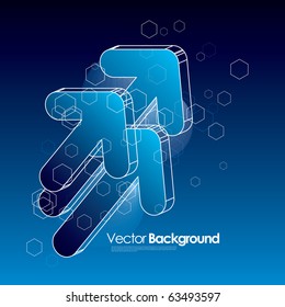 abstract vector background with arrows