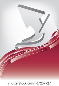 abstract vector background with arrows, business template