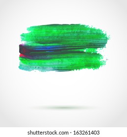 Abstract vector background with artistic paint banner