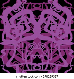 Abstract vector background. Artistic seamless pattern. Folk design composition