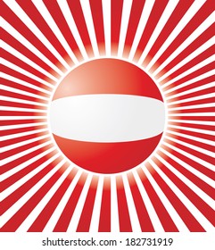 Abstract vector background with Austrian flag.
