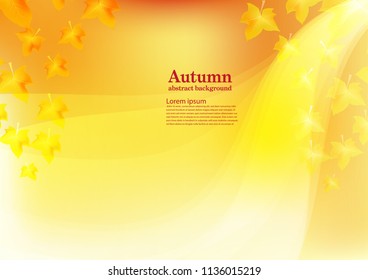 Abstract vector background for autumn