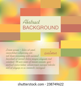 Abstract vector background in autumn colors (eps 10)