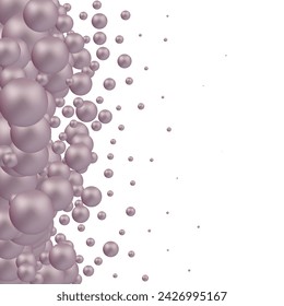 Abstract vector background. Balls as decorative elements.