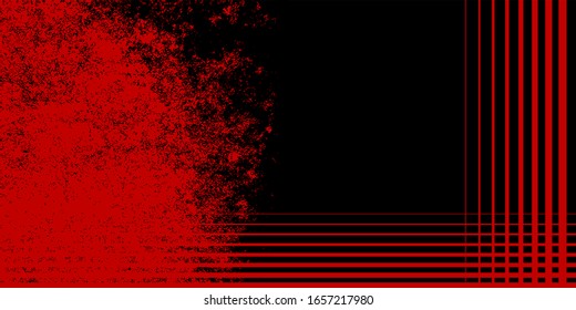 Fondo abstracto vectorial, banner, burdeos y negro. Combinación de estilos geométricos y de grunge.