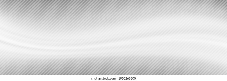 Abstract vector background, banner. Gray curved shapes, diagonal lines.
