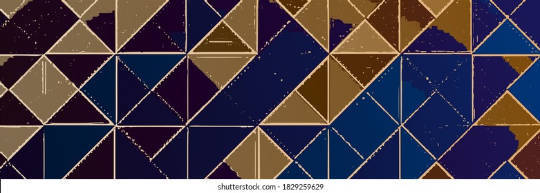 Abstract vector background, banner. Pencil drawing, mosaic.