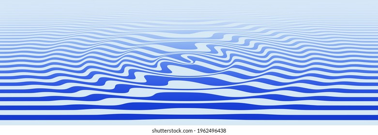Abstract vector background, banner. Ripples in the water, waves.