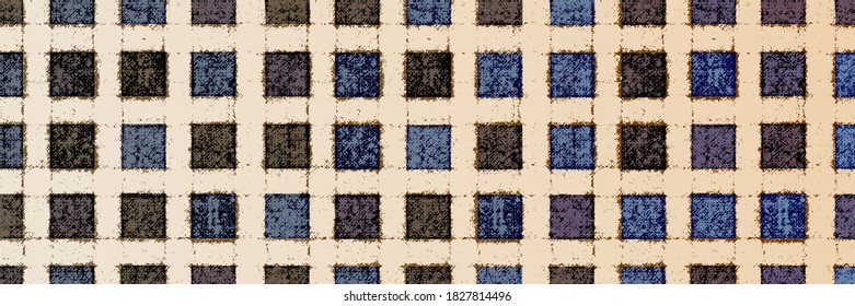 Abstract vector background, banner. Squares of different shades and textures, mosaic. 