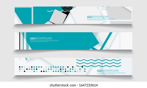 Abstract vector background banner template. rectangular design collection