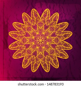 Abstract vector background with a beautiful arabesque. 