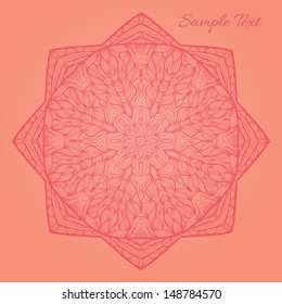 Abstract vector background with a beautiful arabesque.