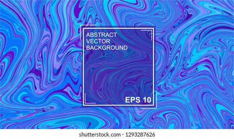 Abstract vector background. with beautiful fantasy ink patterns. Liquid paint. Fluid art. The ornament of marble. Art design for your design. Colorful bright combination of colors.