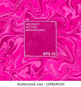 Abstract vector background. with beautiful fantasy ink patterns. Liquid paint. Fluid art. The ornament of marble. Art design for your design. Colorful bright combination of colors.