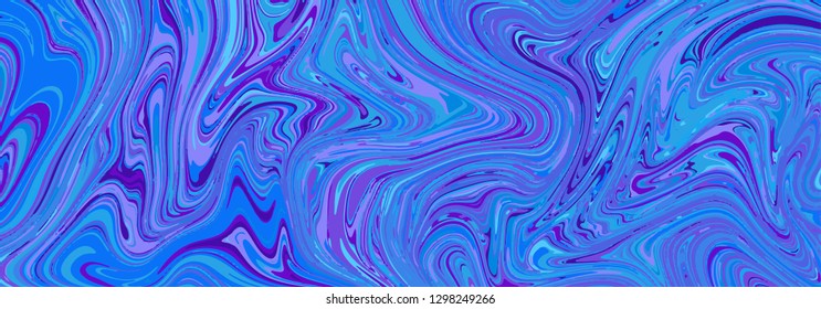 Abstract vector background. with beautiful fantasy ink patterns. Liquid paint. Fluid art. The ornament of marble. Art design for your design. Colorful bright combination of colors.